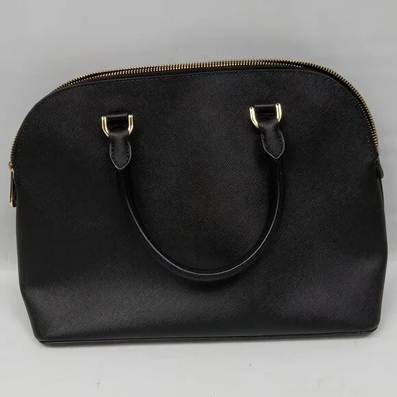 Michael Kors Cindy Medium Dome Satchel Black NO SHOULDER STRAP - Picture 3 of 10
